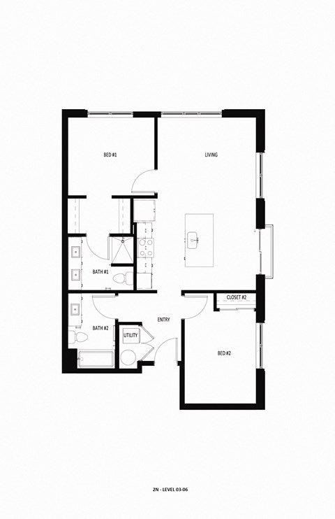 2 bed 2 bath at The Lucy Boise Apartments, Boise, ID